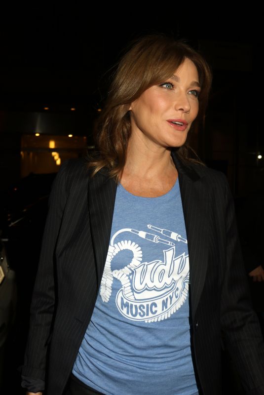 CARLA BRUNI Arrives at Watch What Happens Live with Andy Cohen in New York 10/10/2017