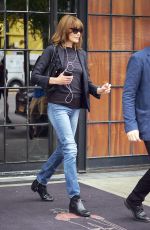 CARLA BRUNI Leaves Her Hotel in New York 10/11/2017