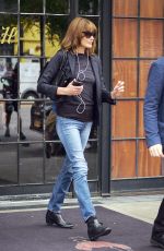 CARLA BRUNI Leaves Her Hotel in New York 10/11/2017