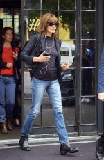 CARLA BRUNI Leaves Her Hotel in New York 10/11/2017