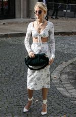 CAROLINE DAUR at Miu Miu Fashion Show in Paris 10/03/2017