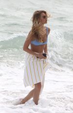CAROLINE LOWE in Bikini at a Beach in Miami 10/22/2017