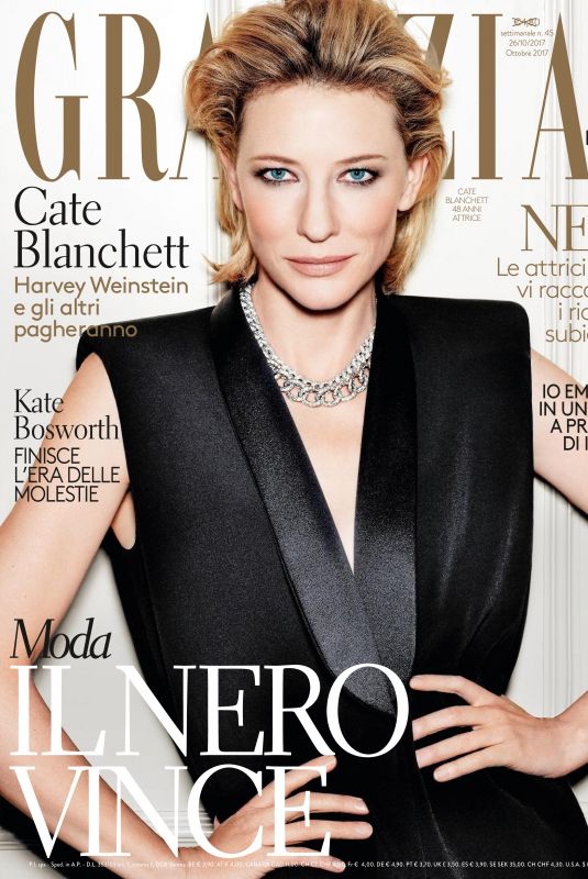 CATE BLANCHETT in Grazia Magazine, Italiy October 2017 Issue