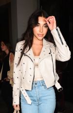 CHANTEL JEFFRIES in Ripped Jeans at Catch LA in West Hollywood 10/19/2017
