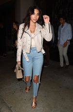 CHANTEL JEFFRIES in Ripped Jeans at Catch LA in West Hollywood 10/19/2017
