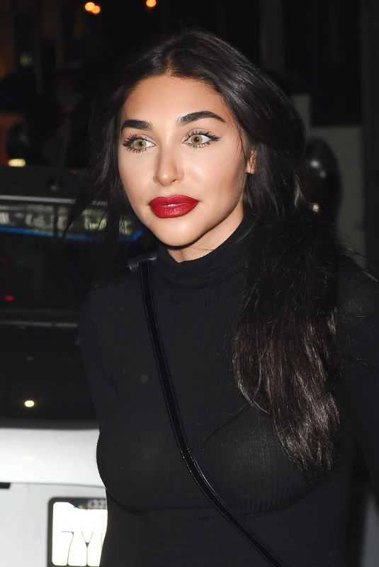 CHANTEL JEFFRIES Out at Poppy Nightclub in Los Angeles 10/20/2017