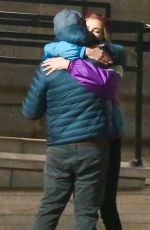 CHARLIZE THERON and Seth Rogen on the Set of  Flarsky in Montreal 10/27/2017