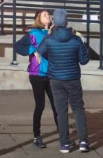 CHARLIZE THERON and Seth Rogen on the Set of  Flarsky in Montreal 10/27/2017