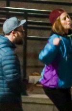 CHARLIZE THERON and Seth Rogen on the Set of  Flarsky in Montreal 10/27/2017