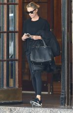 CHARLIZE THERON Leaves Her Hotel in Montreal 10/23/2017