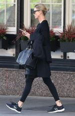 CHARLIZE THERON Leaves Her Hotel in Montreal 10/23/2017