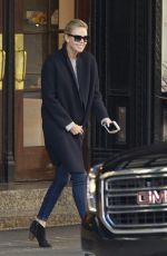 CHARLIZE THERON Leaves Her Hotel in Montreal 10/26/2017