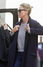 CHARLIZE THERON Leaves Her Hotel in Montreal 10/26/2017