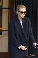 CHARLIZE THERON Leaves Her Hotel in Montreal 10/26/2017