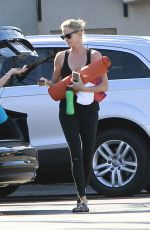 CHARLIZE THERON Leaves Yoga Class in West Hollywood 10/15/2017