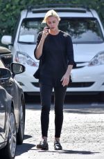 CHARLIZE THERON Out for Lunch in Studio City 10/04/2017