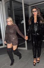 CHARLOTTE DAWSON and NADIA ESSEX at a Halloween Party in London 10/28/2017