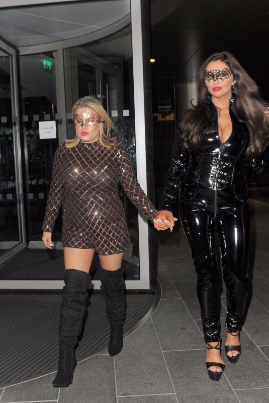 CHARLOTTE DAWSON and NADIA ESSEX at a Halloween Party in London 10/28/2017