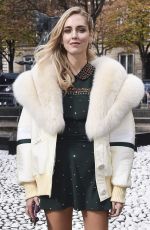 CHIARA FERRAGNI at Miu Miu Fashion Show in Paris 10/03/2017