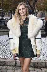 CHIARA FERRAGNI at Miu Miu Fashion Show in Paris 10/03/2017