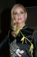 CHIARA FERRAGNI at Vogue Party at Paris Fashion Week 10/01/2017