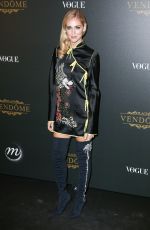 CHIARA FERRAGNI at Vogue Party at Paris Fashion Week 10/01/2017