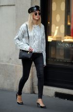 CHIARA FERRAGNI Out Shopping in Milan 10/21/2017