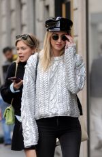 CHIARA FERRAGNI Out Shopping in Milan 10/21/2017