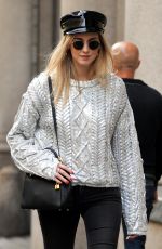 CHIARA FERRAGNI Out Shopping in Milan 10/21/2017
