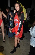 CHLOE BRIDGES at Matthew Morrison Halloween Party at Poppy Night Club in Hollywood 10/28/2017