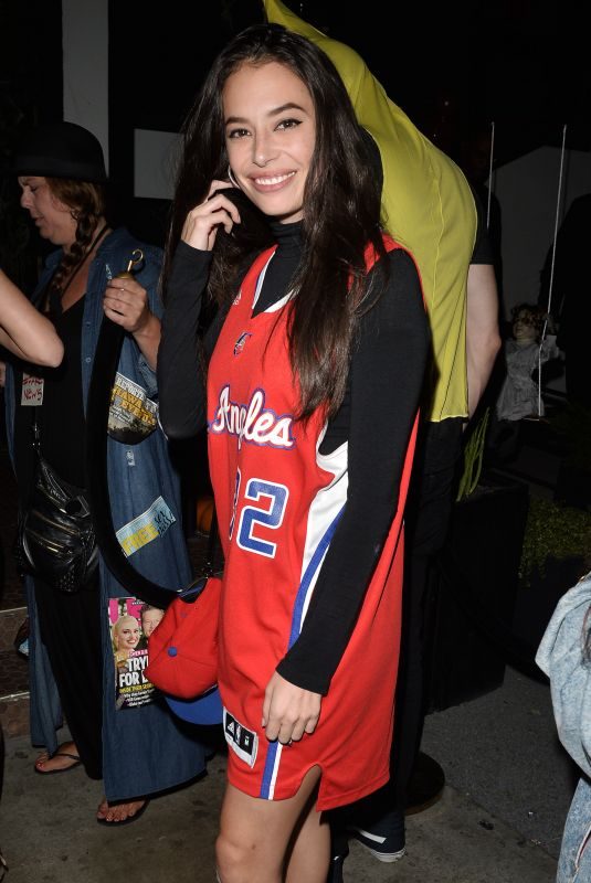 CHLOE BRIDGES at Matthew Morrison Halloween Party at Poppy Night Club in Hollywood 10/28/2017