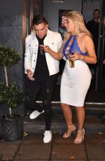 CHLOE FERRY Filming Geordie Shore at Bijoux Nightclub in Newcastle 10/17/2017