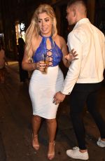 CHLOE FERRY Filming Geordie Shore at Bijoux Nightclub in Newcastle 10/17/2017