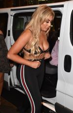 CHLOE FERRY on the Set of Geordie Shore in Newcastle 10/20/2017