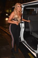 CHLOE FERRY on the Set of Geordie Shore in Newcastle 10/20/2017