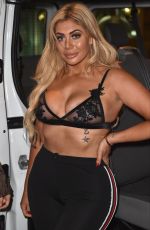 CHLOE FERRY on the Set of Geordie Shore in Newcastle 10/20/2017