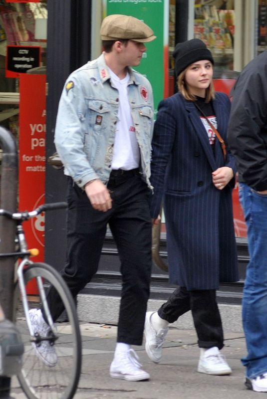 CHLOE MORETZ and Brooklyn Beckham at Tesco Store in Dublin 10/07/2017