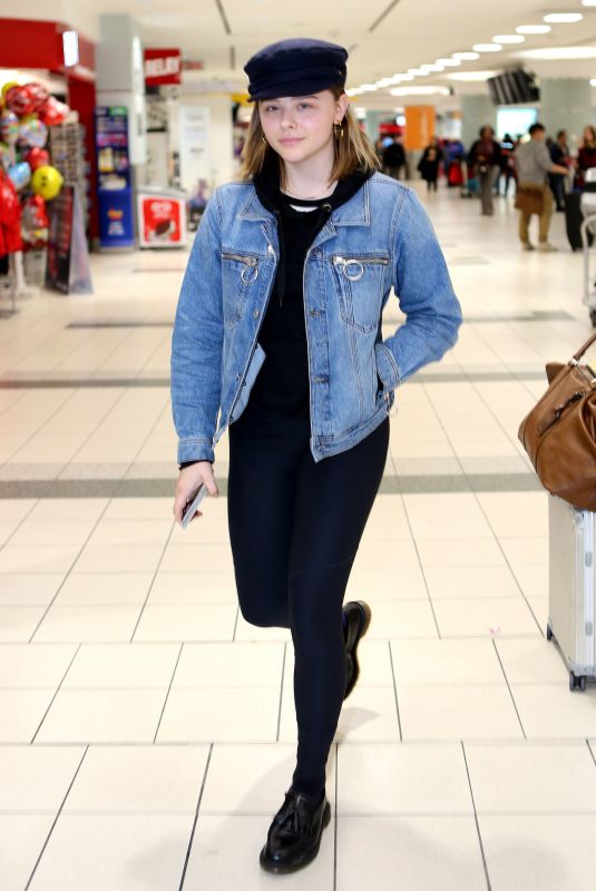 CHLOE MORETZ at Pearson International Airport in Toronto 10/25/2017