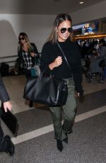 CHRISSY TEIGEN at Los Angeles International Airport 10/02/2017