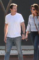 CINDY CRAWFORD and Rande Gerber at Minotti Furniture in West Hollywood 10/12/2017