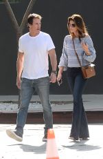 CINDY CRAWFORD and Rande Gerber at Minotti Furniture in West Hollywood 10/12/2017