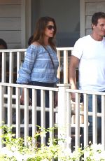 CINDY CRAWFORD and Rande Gerber at Minotti Furniture in West Hollywood 10/12/2017