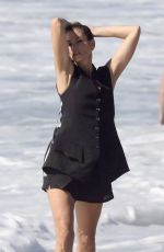 CINDY CRAWFORD on the Set of a Photoshoot in Santa Monica 10/26/2017