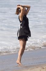 CINDY CRAWFORD on the Set of a Photoshoot in Santa Monica 10/26/2017