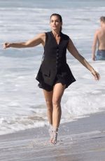 CINDY CRAWFORD on the Set of a Photoshoot in Santa Monica 10/26/2017