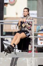 CINDY CRAWFORD on the Set of a Photoshoot in Santa Monica 10/26/2017