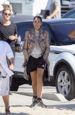 CINDY CRAWFORD on the Set of a Photoshoot in Santa Monica 10/26/2017