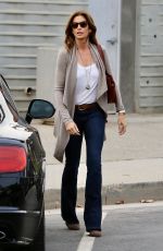 CINDY CRAWFORD Out and About in Santa Monica 10/30/2017