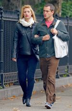 CLAIRE DANES and Hugh Cancy Out for Lunch in New York 10/25/2017