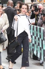 CLAIRE FOY Arrives at AOL Build Series Studios in New York 10/11/2017